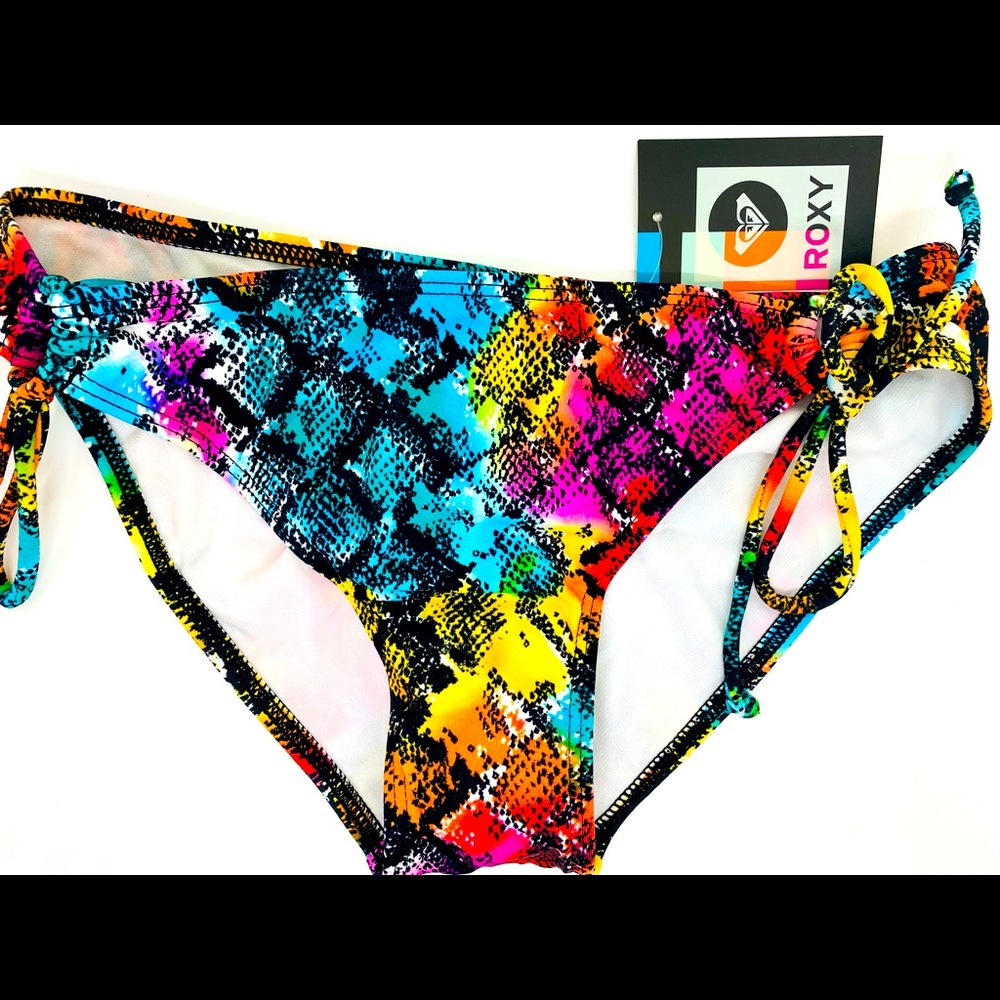 Medium Roxy Bikini Bottom Snakeskin print